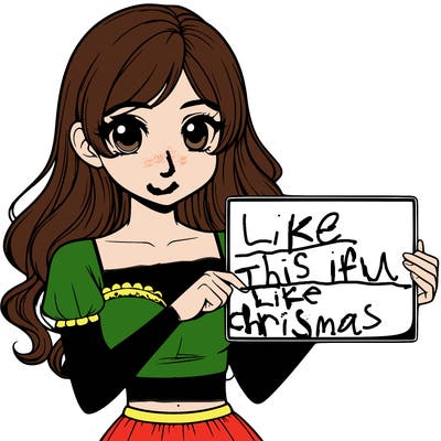 realistic pretty girl holding blank sign