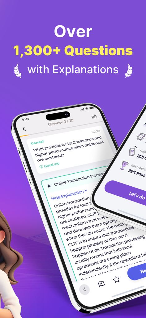 CISSP Exam Prep 2026 - Mobile app interface of CISSP Exam Prep 2026 showing practice questions with detailed explanations