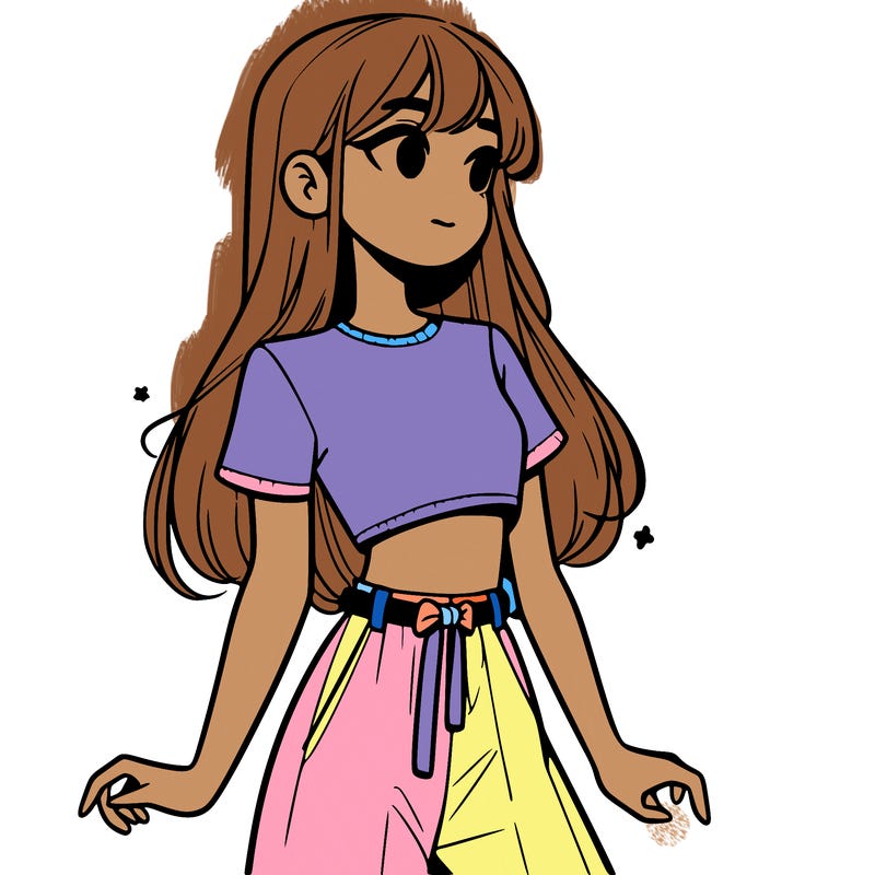 girl in a cute crop top