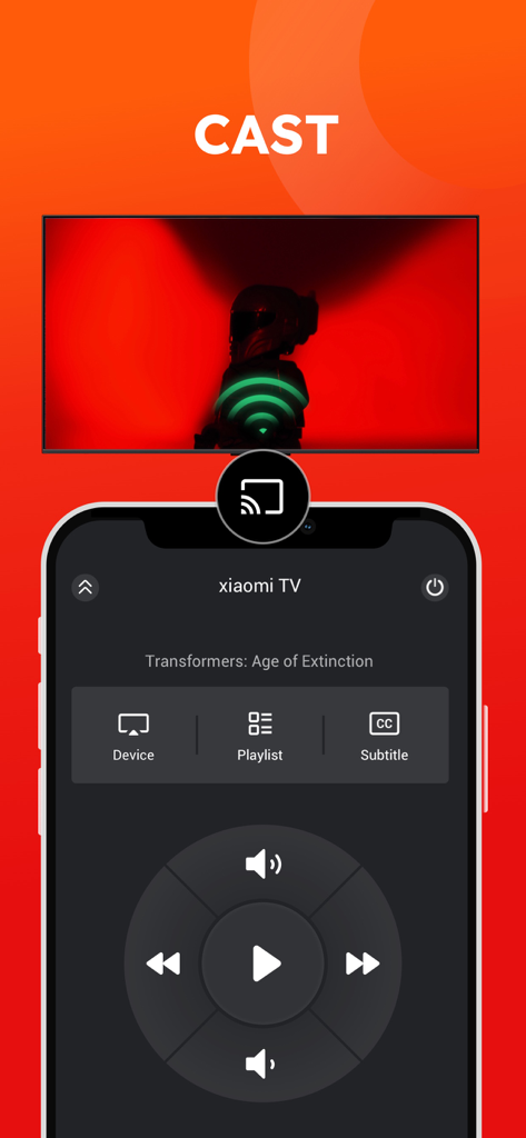PLAYit-All in One Video Player - PLAYit app screen casting feature from iPhone to a smart TV
