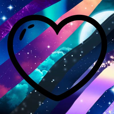 a blank heart