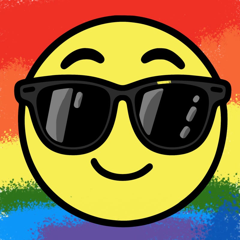 emoji with sunglasses