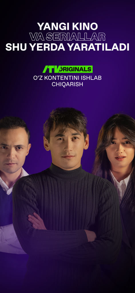 iTV – кино, мультфильмы и ТВ - Promo for iTV Originals showcasing exclusive Uzbek movies and series production