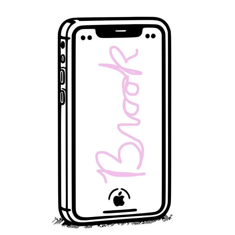 simple blank iphone