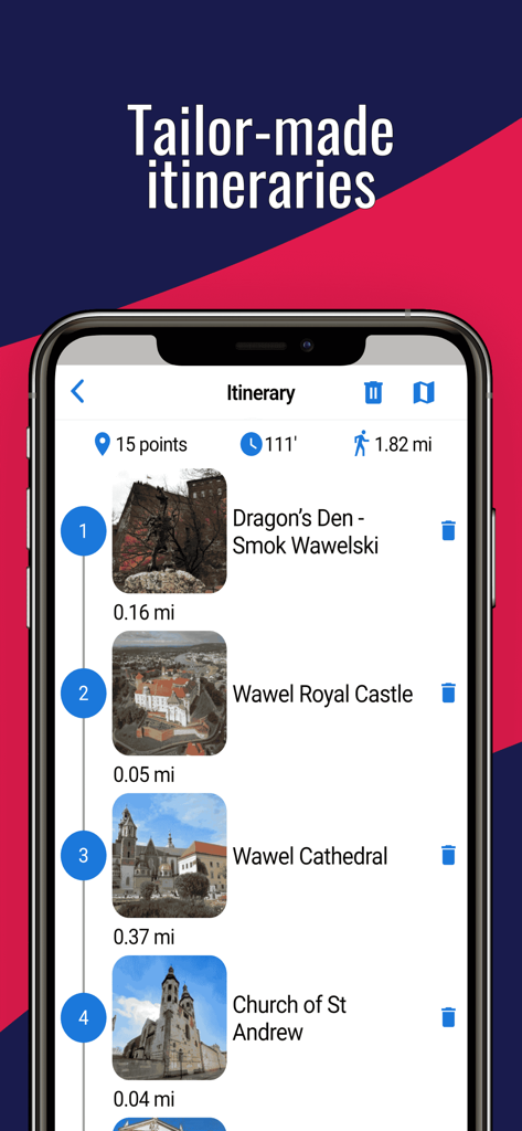 KRAKOW Guide Tickets & Hotels - Custom Krakow travel itinerary showing landmarks like Wawel Royal Castle and Cathedral