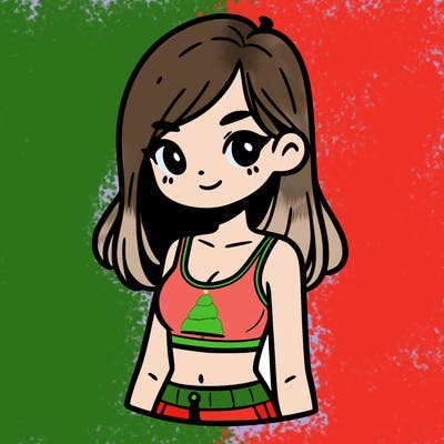 girl with crop top