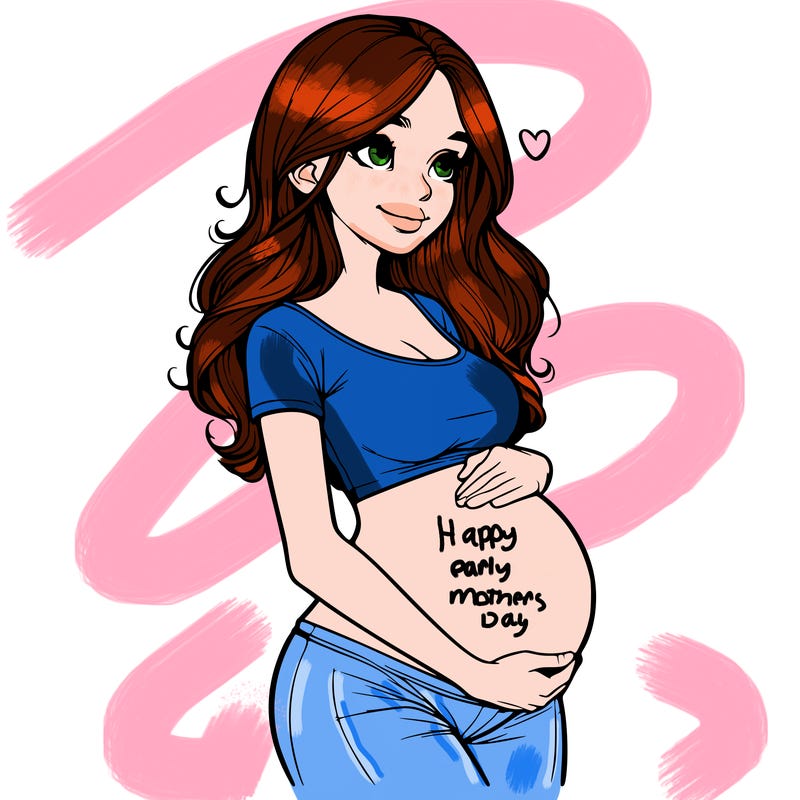 realistic pregnant girl