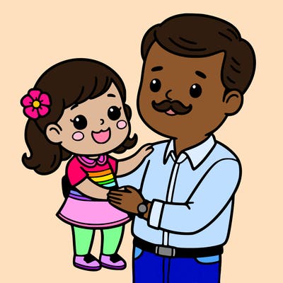 father and daughter on father’s day