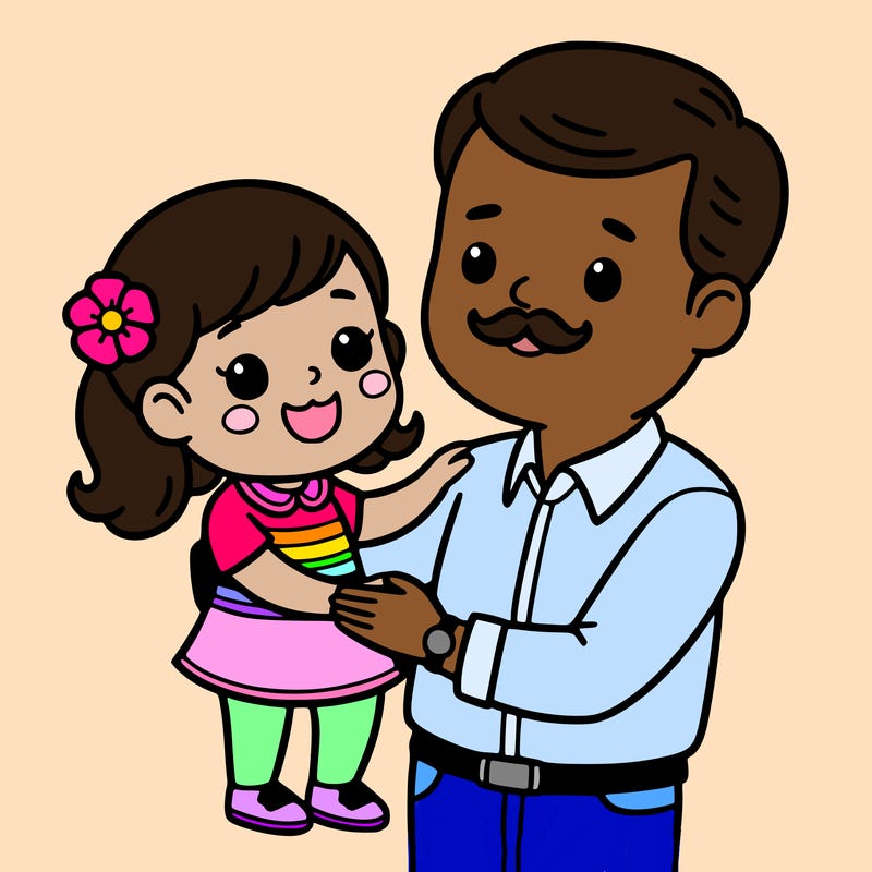 father and daughter on father’s day
