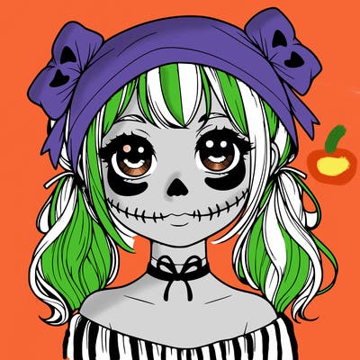 realistic girl halloween