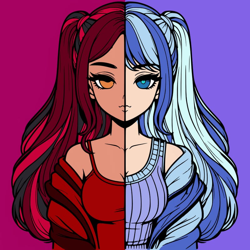 realistic girl split