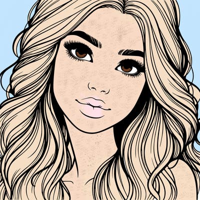 beautiful realistic girl