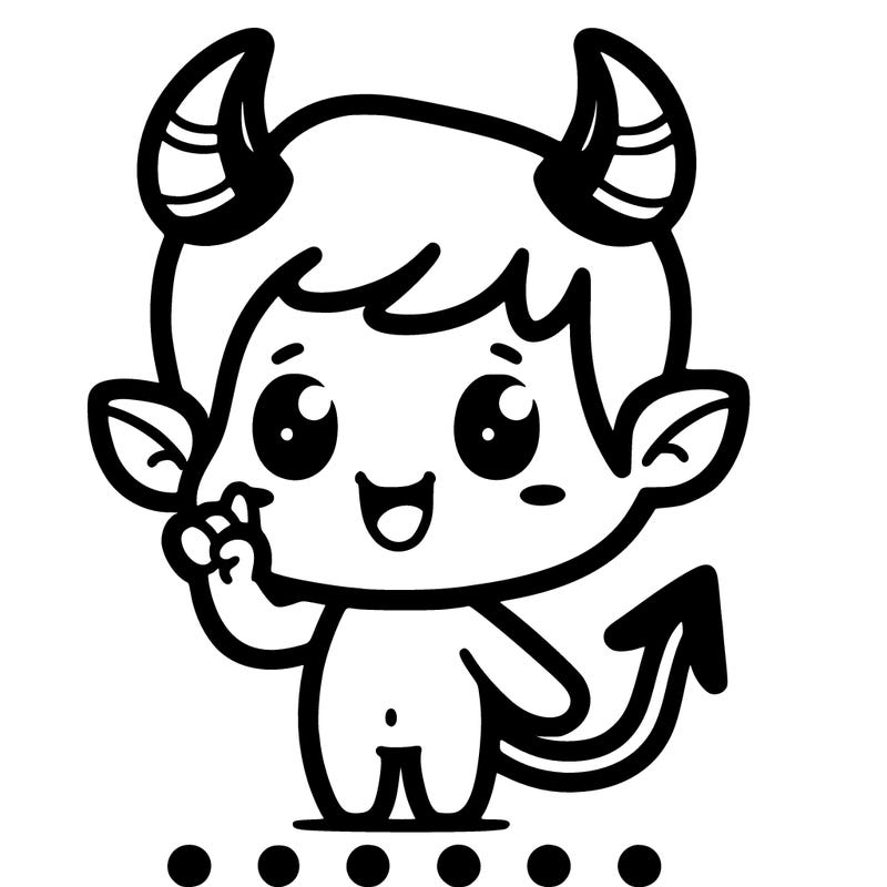 cute devil person
