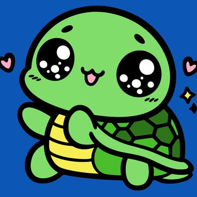kawaii turtle