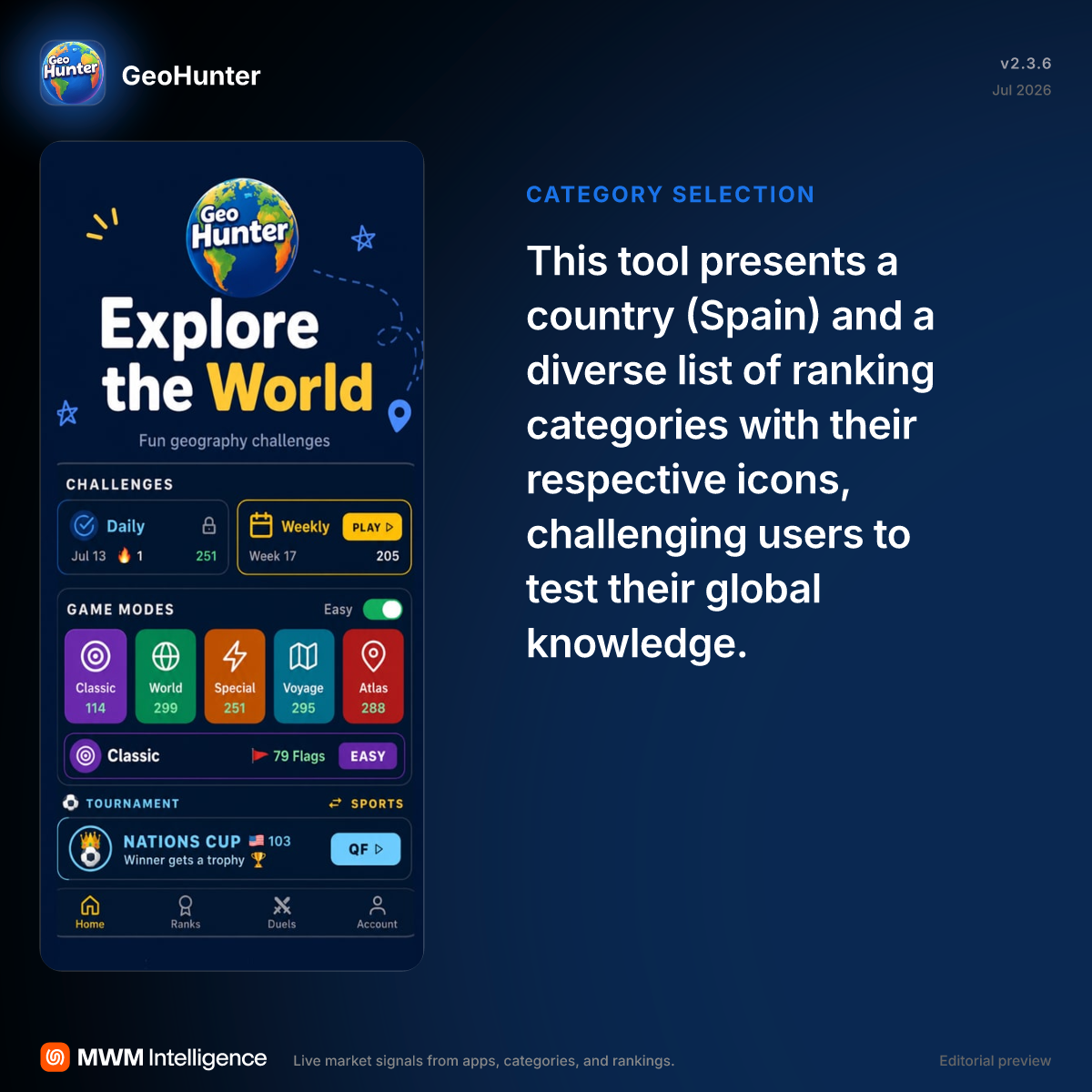 GeoHunter - Games App | MWM