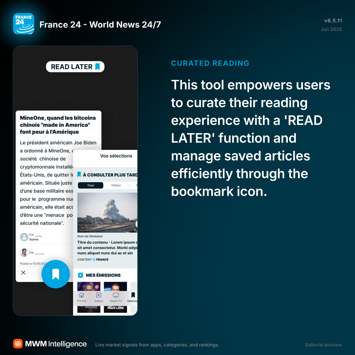 France 24 - World News 24/7 - News App | MWM