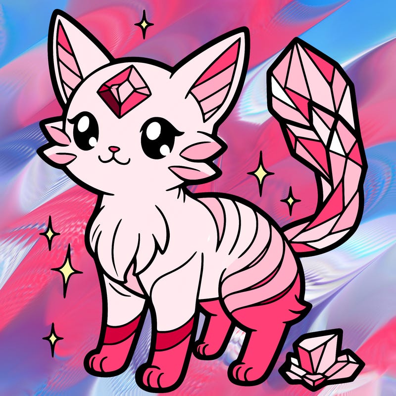 crystal kitten