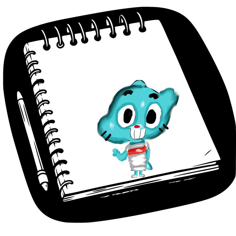 a blank sketch pad