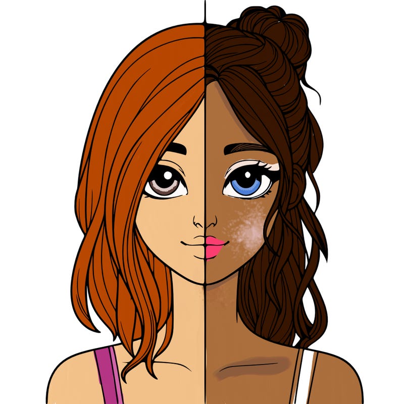 realistic girl split