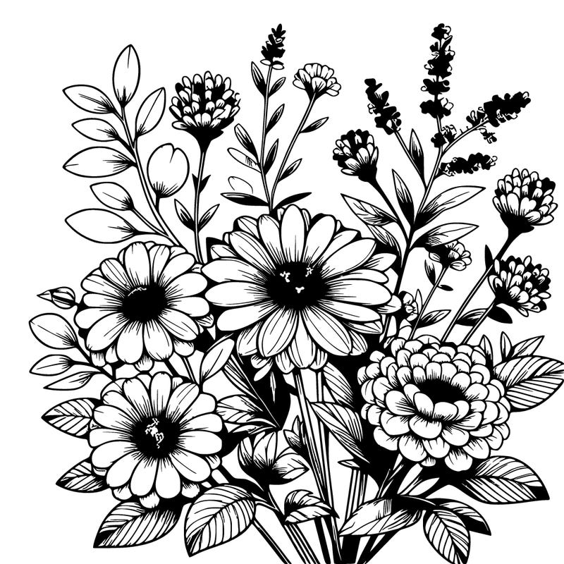 beautiful realistic flowers