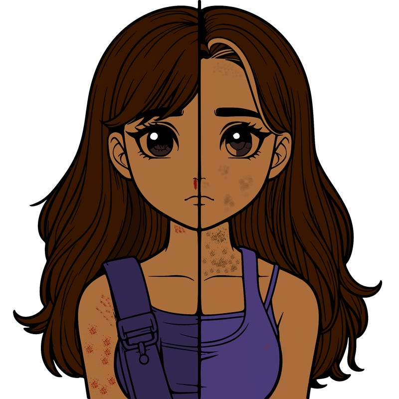 realistic girl split