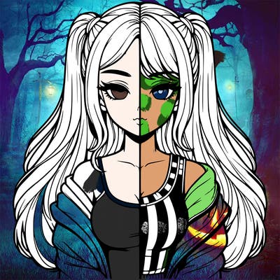 realistic girl split