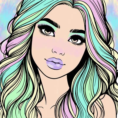 beautiful realistic girl