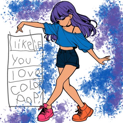 realistic girl danceing