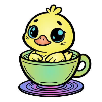 duck in a cup