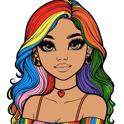 realistic pretty girl