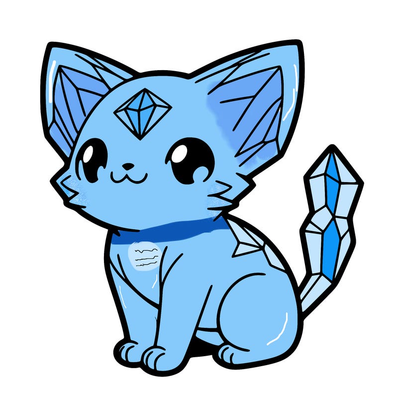crystal kitten