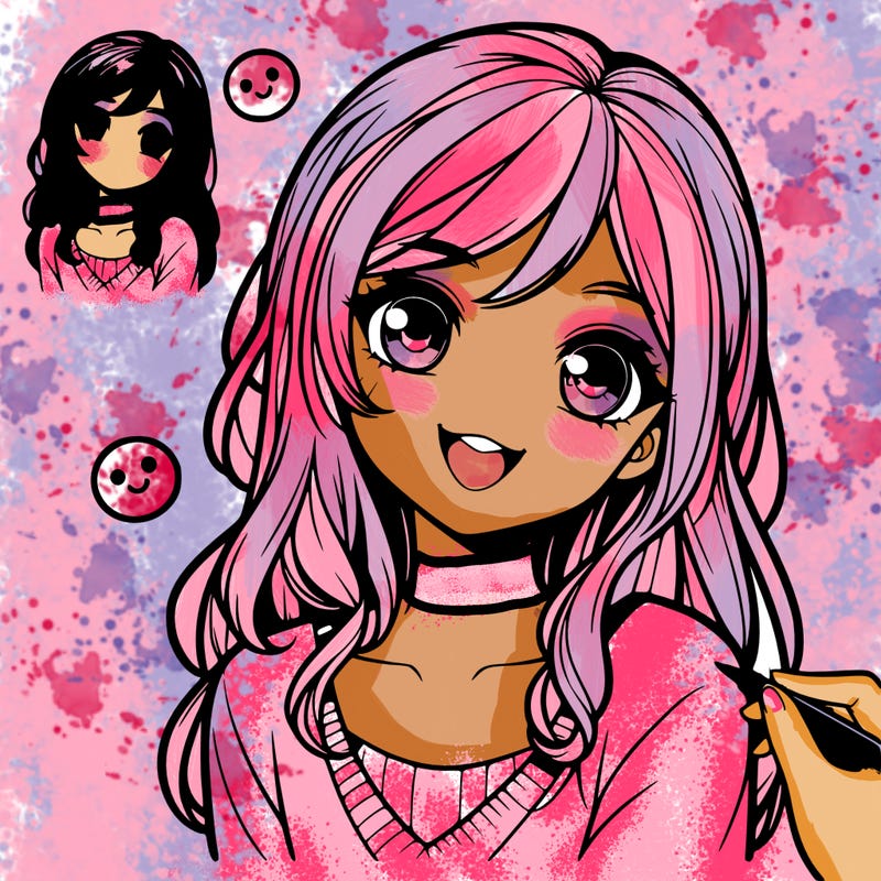 realistic girl cute