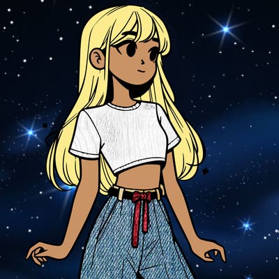 girl in a cute crop top