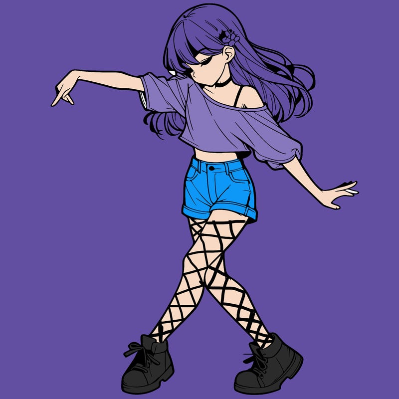 realistic girl danceing