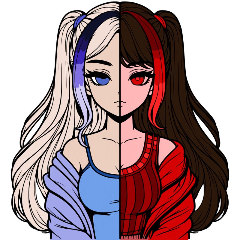 realistic girl split