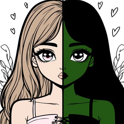 realistic girl split