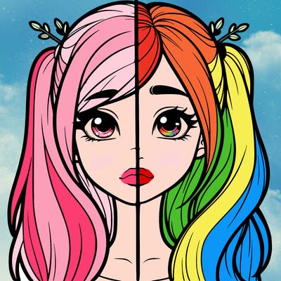 realistic girl split