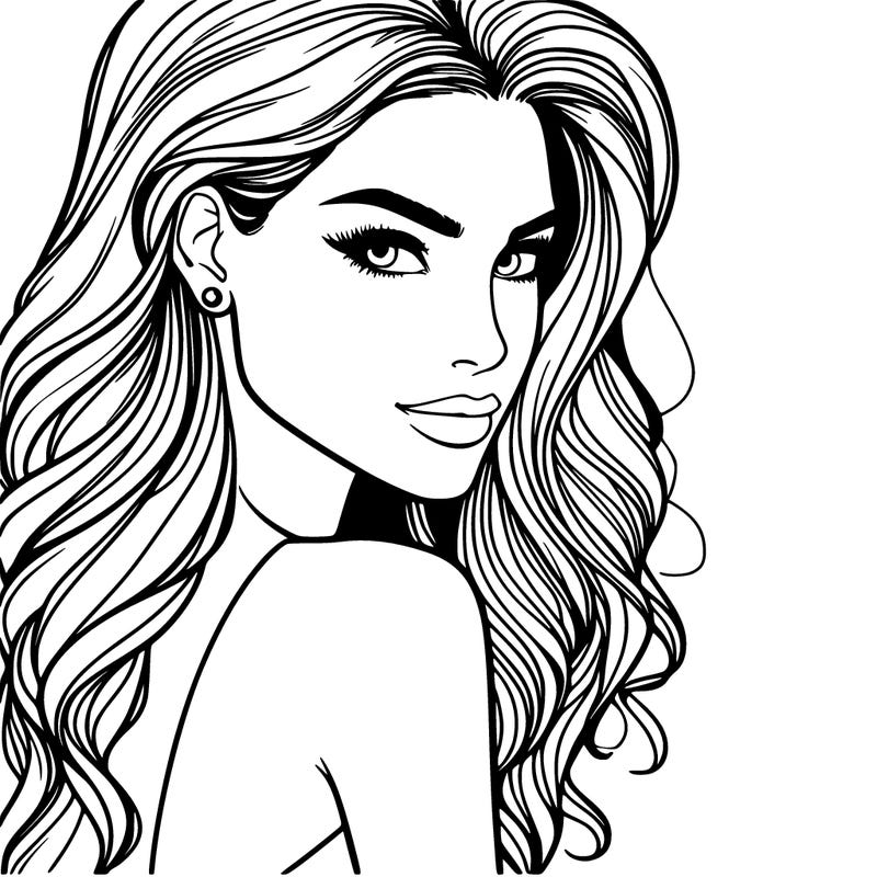 beautiful female fashion model