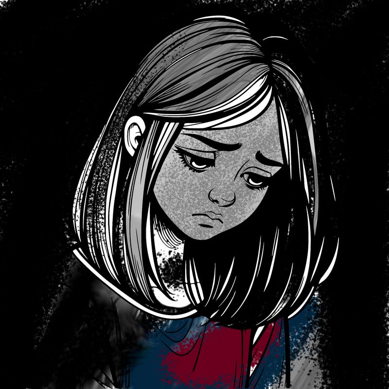 realistic sad girl