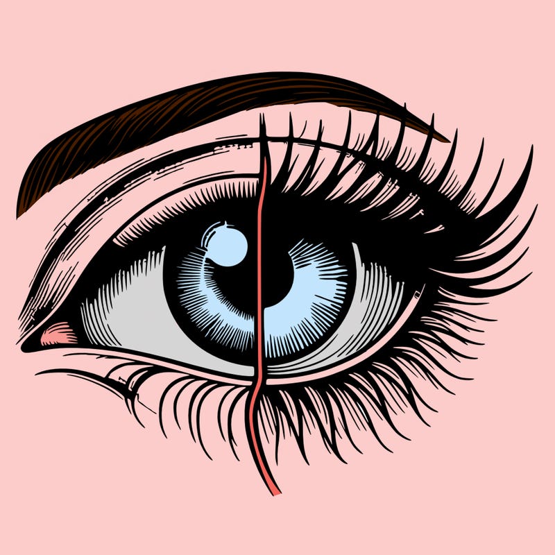 realistic eye split