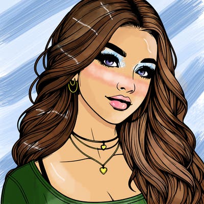 detailed realistic girl