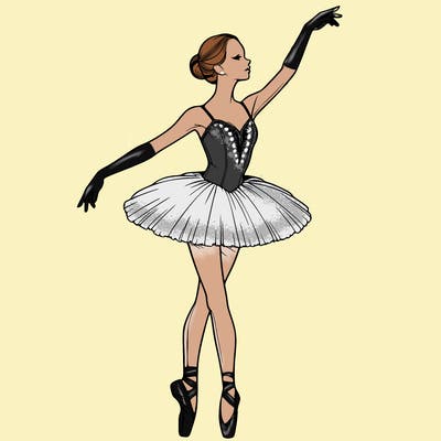 realistic ballerina