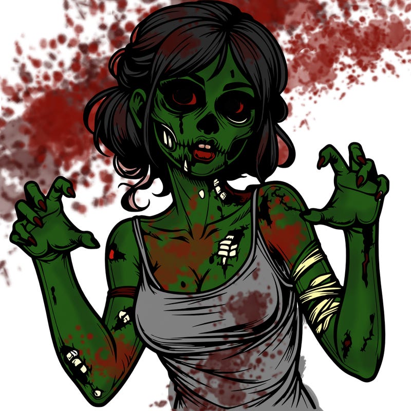 realistic zombie girl