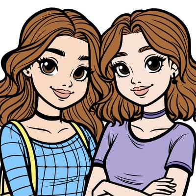 teenage best friends girls