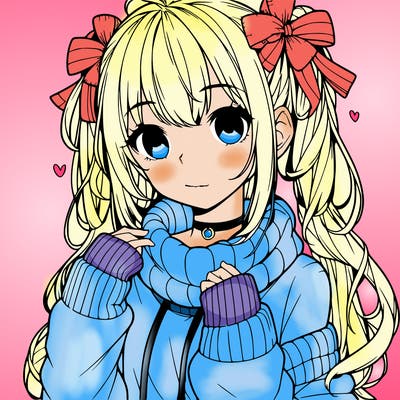 cute anime realistic girl