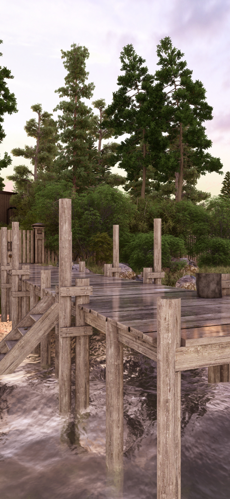 Can you escape Villa Lakeside - Ruhige Holzstege und Seelandschaft im Spiel Villa Lakeside