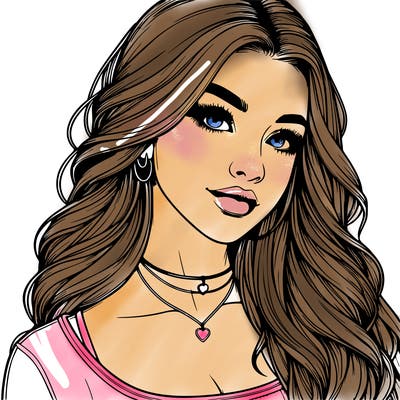 detailed realistic girl