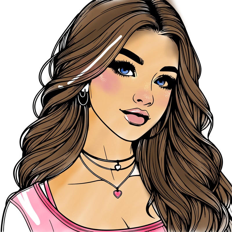 detailed realistic girl