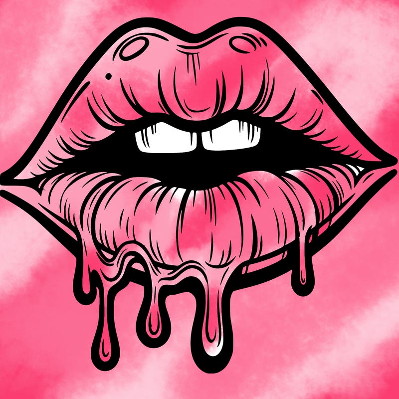 lips that look realistic and drip