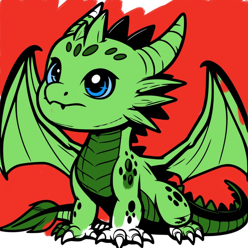 fierce baby night dragon